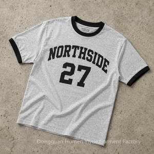 OEM Custom New Design Casual <b>Slim</b> Fit T Shirt O-Neck Collar Jersey Printed Logo Youth Clubs Gameday Ringer T-shirt for Women - Product Image 3