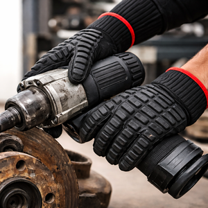 Guantes Antivibración Elásticos Ajustables de Vietnam con Agarre de Espuma de Goma PU en la Palma para Estabilidad en Maquinaria Pesada y Protección en Minería - Product Image 3