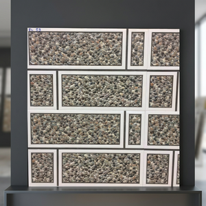 Real Stone Look 3D Exterior Elevación Cerámica Azulejos de pared 30x60cm 300x600mm por Indian Granite Porcelain Exterior Tile Factory - Product Image 4