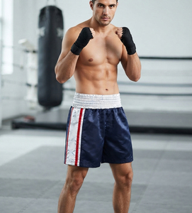 Unisex Boxing <b>Shorts</b> <b>3</b> Inseam <b>4</b> Elastic Quick Dry Shrink-Proof Front Logo Martial Arts MMA Grappling Rushguard Wrestling Wear - Product Image 5