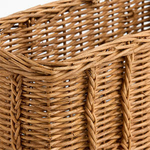 Exquisite <b>Small</b> Rattan Storage <b>Basket</b> Compact Organizer <b>Basket</b> Decorative Storage <b>Basket</b> For Desktop Shelf And Home Organization - Product Image 6