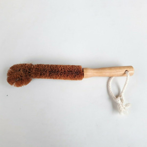 Natural coconut coir <b>brush</b> best choice baby <b>bottle</b> cleaning <b>brushes</b> eco fiber drink ware scrubber - Product Image 2
