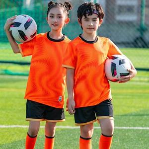 Camiseta de Fútbol al Por Mayor con Logotipo Personalizado, Uniforme de Fútbol Naranja para Hombres y Niños - Product Image 2