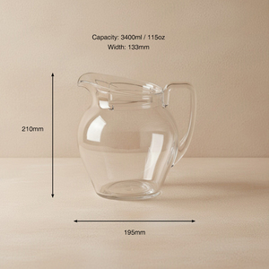 Jarra de Agua Acrílica de Grado Comercial de Gran Capacidad (115 oz) Fabricada en Taiwán, con Tapa, para Restaurantes, Bodas y Servicios de Catering - Product Image 3
