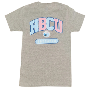 เสื้อยืดกราฟิก HBCU สีเทา แขนสั้น ลำลอง ใส่ได้ทั้งชายและหญิง ดีไซน์ตัวอักษร เสื้อผ้าแฟชั่นสำหรับผู้ชาย ผู้หญิง สวมใส่ได้ทุกวัน - Product Image 4