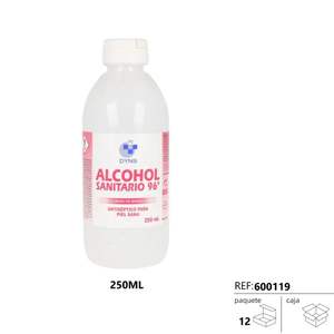 12 Unidades de Desinfectante de Manos SANITARY con 96% de Alcohol, 250 ml Cada Una - Product Image 1