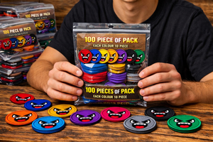 100pcs 2.5 Multi Color Angry Expression Embroidered Patches Iron On Sew On for Jackets Hats Bags 10 Colors - Product Image 3