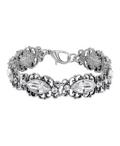 Bracciale con cristalli a forma di diamante color argento |   2028 - Product Image 1
