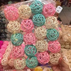 Boules de rotin en osier boules décoratives pour vase pièce maîtresse bols orbes remplissage pour Halloween automne artisanat décor à la maison - Product Image 5