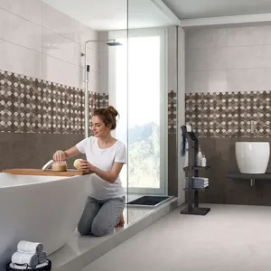 Premium Glossy Porcelain <b>Wall</b> Tiles 600x1200mm Polished Floor Tile <b>Interior</b> Decoration Large Format Vitrified White Tile - Product Image 4
