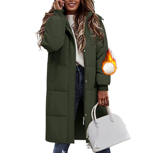 Parka matelassée pour femme, manteau d'hiver chaud à capuche, imperméable, vêtement d'extérieur tendance, fournisseur en gros, hydrofuge - Product Image 2