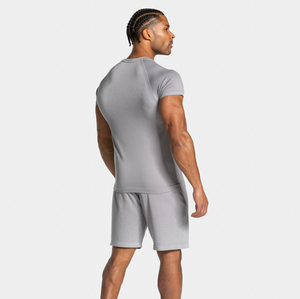 Camiseta de Algodón de Lujo para Hombre, Estilo Deportivo, Cuello Redondo, Corte Holgado, Pique - Product Image 2