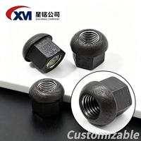 Écrou bombé haute résistance, écrou hexagonal sphérique post-tension PSB830 PSB930 pour barres filetées à finition fine, applications minières et construction de ponts