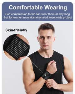 Lot de 2 bandes de maintien pour poignets en néoprène pour la musculation, sangles de soutien réglables, entraînement en salle de sport, fitness, unisexe - Product Image 4