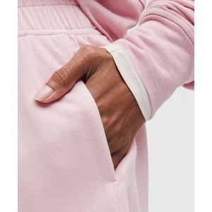 OEM Fashionable Casual Wear 100% Cotton Women's Shorts Custom Screen Printed Logo Solid Pink Color Breathable Shorts For Men - Product Image 5