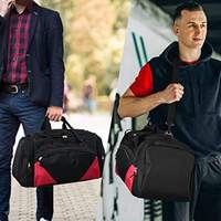 Sac de sport pour homme avec logo personnalisé, imperméable, séparation sec/humide, en nylon, pour la gym, les voyages, le week-end, sac de voyage en forme de baril