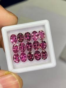 Lot de pierres précieuses en tourmaline, taille ovale facettée, pierres naturelles non montées, 3x5mm, 6x4mm, 7x5mm, 6x8mm, pour la création de bijoux - Product Image 5