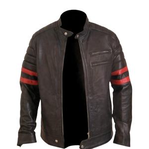 Ropa deportiva personalizada OEM chaqueta negra de cuero de vaca para hombre impermeable de secado rápido y Anti-UV para motocicletas y carreras de autos - Product Image 4