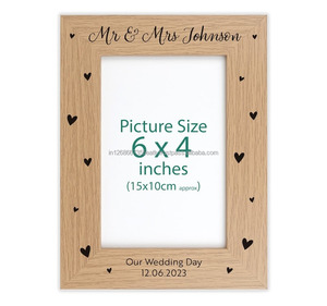 Casglow Heritage Modern Square Wooden Photo Frame with <b>UV</b> Printing Durable & Eco-Friendly Wall Mountable Vertical Orientation - Product Image 2