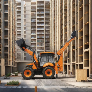 รถตักล้อยาง VHM EFX100 75 กิโลวัตต์ แบบ Backhoe Loader ระบบบังคับเลี้ยวแบบ Crab Steer พร้อมแขนตักแบบ Telescopic  จอยสติ๊กควบคุม ราคาประหยัด เครื่องจักรก่อสร้าง ขับเคลื่อน 4 ล้อ - Product Image 1