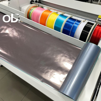 Pita Transfer Termal Warna Rose Gold Metalik Resin Terbaru, Film Satin Bopp untuk Pencetakan dengan Printer Godex