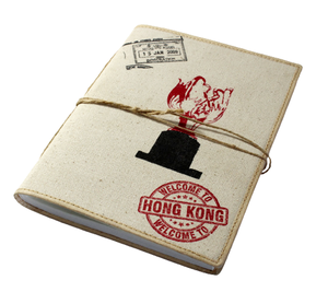 Carnet en papier recyclé en coton, crème et multicolore, avec logo imprimé sérigraphié motif oiseau, vente en gros - Product Image 2