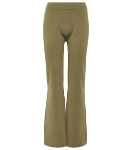 Pantalones de chándal acampanados de cintura alta para mujer, pantalones ODM informales con decoración de encaje, entrega de verano, tela duradera - Product Image 1