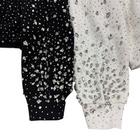 Eco-vriendelijke 100% katoenen hoogwaardige op maat bedrukte zachte, ademende, kreukvrije, snel drogende, duurzame heren hoodies met strass steentjes