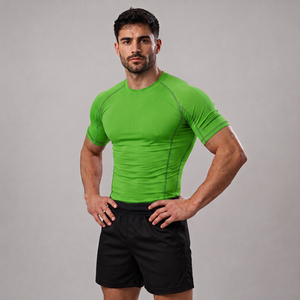 Fabricants de rashguards de haute qualité, conception personnalisée OEM, rashguard à manches courtes raglan MMA BJJ avec votre logo - Product Image 4