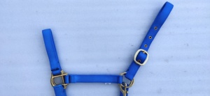 Cabestro de cuerda de nailon duradero atado a mano para caballos, estilo silla de montar inglesa, ajustable, ligero, para entrenamiento. - Product Image 3