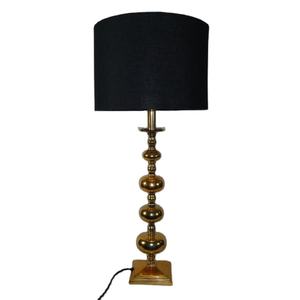 Lampe de Table en métal de haute qualité, fabriquée à la main et moderne, boule empilée en métal plaqué laiton - Product Image 1