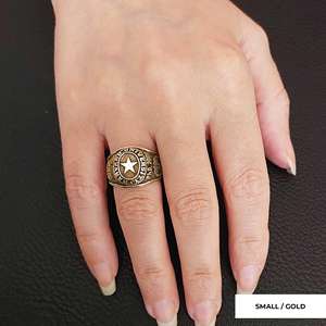 Anillo Escolar BOJ 003 Personalizado de Plata con Diamantes, Anillo de Graduación Universitaria, Anillo de Boda Unisex, Regalo para Graduación, Fiestas y Otras Ocasiones - Product Image 3