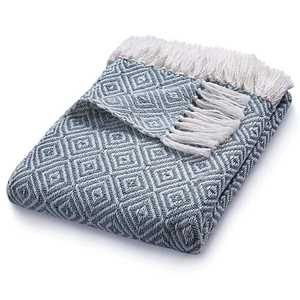 Manta de Jacquard Geométrica Tejida 100% Algodón |   Manta Decorativa Boho para Sofá con Flecos |   Transpirable y Ecológico para Todas las Estaciones - Product Image 3