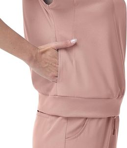 <b>Scrub</b> <b>Set</b> for Women - V-Neck <b>Scrub</b> Top & Wide-Leg Pants Medical Uniforms with Stretch Fabric, Multiple Pockets - Product Image 6