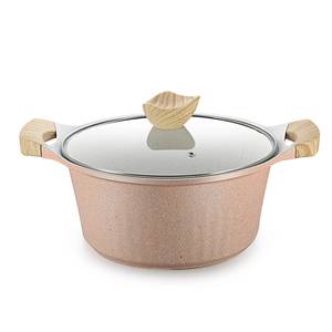Casserole en acier inoxydable, design en treillis rond, métal poli, style chinois traditionnel, avec couvercle, diamètre 33 cm - Product Image 5