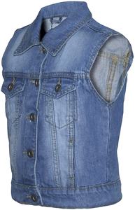 Veste en jean sans manches délavée pour femme, décontractée, à la mode, veste d'école, Streetwear - Product Image 6