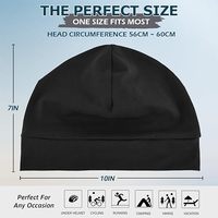 Gorro deportivo transpirable para motociclismo, poliéster y spandex, gorro para entrenamiento, gorro deportivo con logo personalizado.