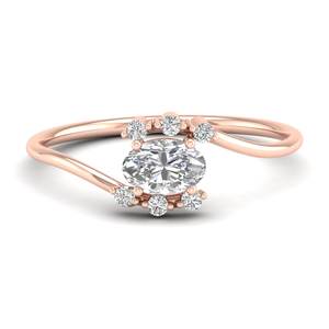 Bague solitaire REYES sur mesure en or massif 14 carats avec diamant CVD cultivé en laboratoire pour femme, cadeau d'anniversaire personnalisé, bijoux de luxe raffinés - Product Image 1