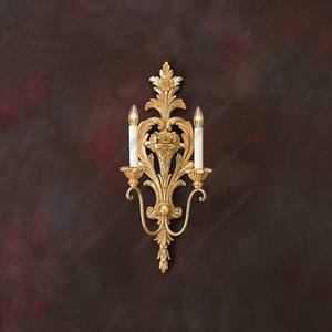 Applique murale dorée antique vintage, style baroque orné, pour chandelier, idéale pour palais, villa, hôtel, salon, éclairage décoratif - Product Image 1