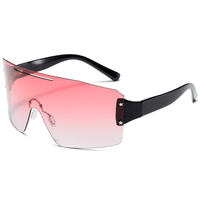 Lunettes de soleil de sport unisexes tendance RTS 2026 pour le cyclisme, avec monture sans bords en PC, protection UV400, design léger