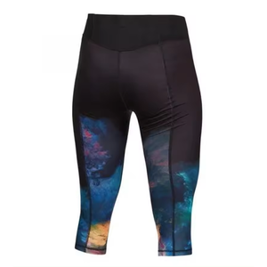 Aquatic Design <b>3</b>/<b>4</b> Gym Pant Heat Transfer Sublimation Pant With 6 Inch Phone Pocket On Sides Gym Compression Pant For Gym Set - Product Image 1