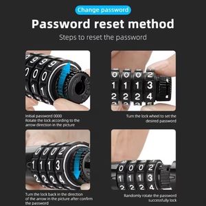 Candado de Cadena para Bicicleta Plegable con Contraseña Antirrobo, Seguro y Práctico - Product Image 6