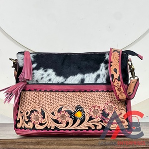 Factory Direct Wholesale Design Handbag Cowhide Fur Leather <b>Bag</b> Bohemian Handmade <b>Hot</b> Selling Super September <b>Bags</b> for Women's - Product Image 1