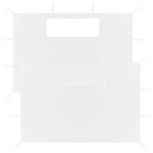 Paredes Laterales Blancas para Gazebo de 2 Piezas con Ventanas, Accesorios para Carpas de Tela Oxford, Uso en Exteriores de Verano - Product Image 1