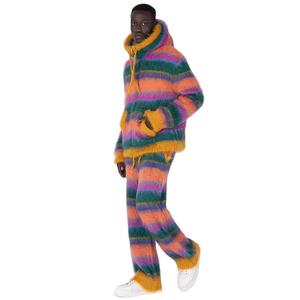 mohair <b>trouser</b> with high quality Men Knit Mohair Sweater Pants Winter <b>Trousers</b> Men Knitted Pants Furry Men Mohair <b>Drawstring</b> - Product Image 2