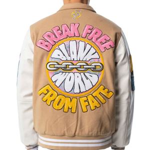 2025 nueva llegada chaqueta personalizable Letterman Premium botón clásico Vintage béisbol personalizado Varsity chaqueta logotipo personalizado - Product Image 3