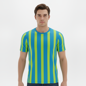เสื้อฟุตบอลทีมแบบกำหนดเอง เสื้อยืดโพลีเอสเตอร์ 100% น้ำหนักเบา แห้งเร็ว เป็นมิตรกับสิ่งแวดล้อม ระบายอากาศได้ดี สำหรับผู้ใหญ่ทุกเพศ - Product Image 4