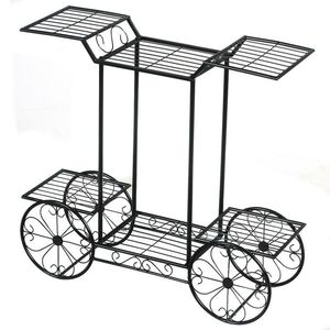 Espositore per Piante da Esterno a 6 Livelli, Carrello da Giardino, Porta Fiori - Product Image 2