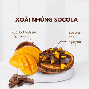 Mangues séchées tranchées trempées dans du chocolat naturel de qualité supérieure - Snack vietnamien sucré - Emballage cadeau - Durée de conservation de 6 mois EXPAD - Product Image 2