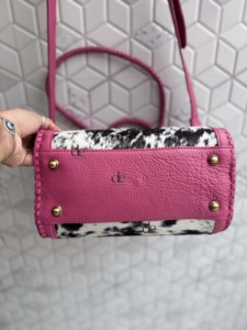 Nuevo Bolso de Mano Speedy de Cuero Genuino, de Diseño de Lujo, con Pelo de Vaca, Estilo Bohemio Gitano, Bandolera, Hecho a Mano, Elegante, para Uso Diario - Product Image 5